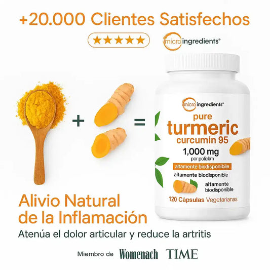 TURMERIC CURCUMIN - ALIVIO NATURAL A LA INFLAMACION 120 CAPS
