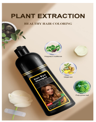 SHAMPOO CUBRECANAS MAGIC HAIR DYE 500ml Negro