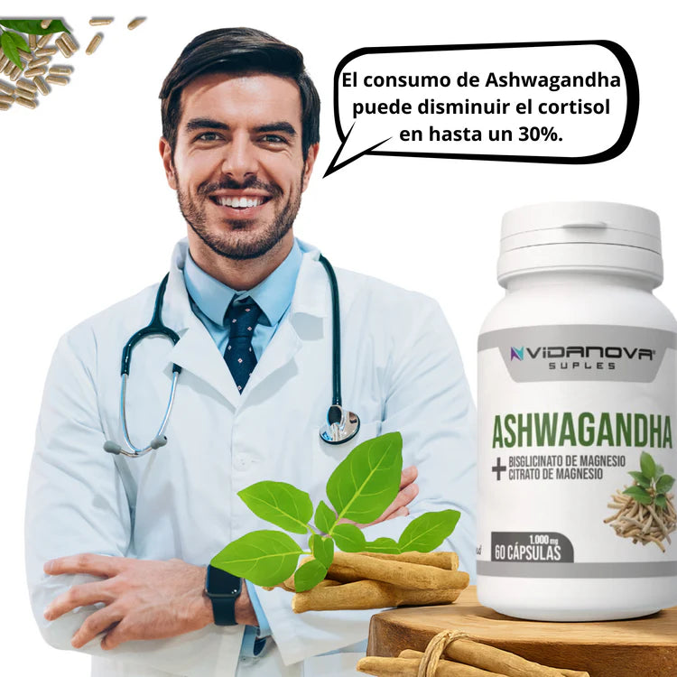 Ashwagandha + Magnesio 1000mg 60 CAPS
