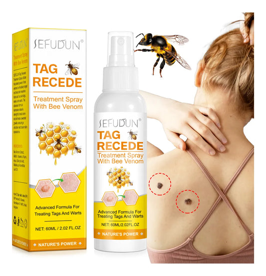 Tag Recede - Spray eliminador de verrugas de veneno de abeja - 60ml
