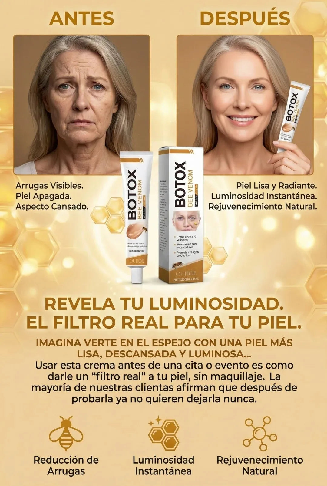 CREMA LIFTING DE VENENO DE ABEJA 20G