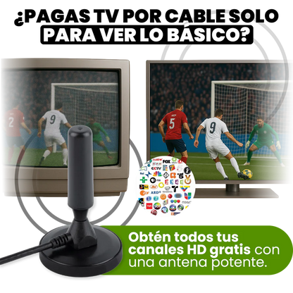 Antena de TV para Smart TV (sin cable)