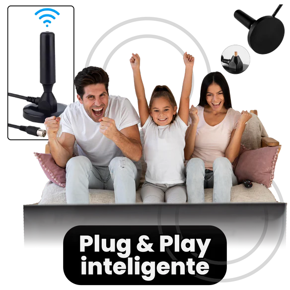 Antena de TV para Smart TV (sin cable)