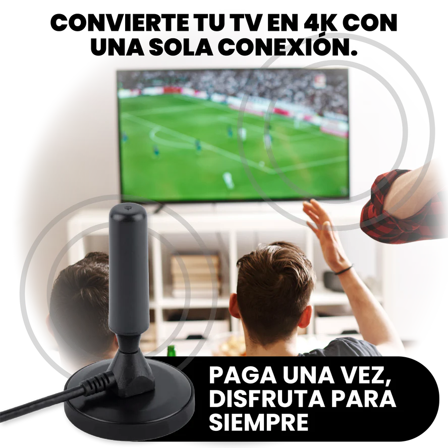 Antena de TV para Smart TV (sin cable)