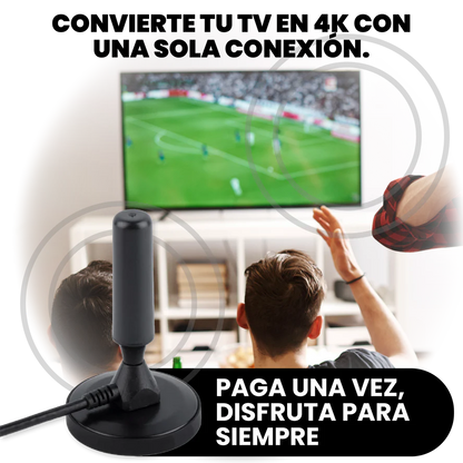 Antena de TV para Smart TV (sin cable)